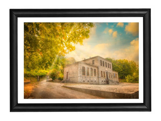 Κορνίζα με φωτογραφία από το Πήλιο 30,2x21,4cm